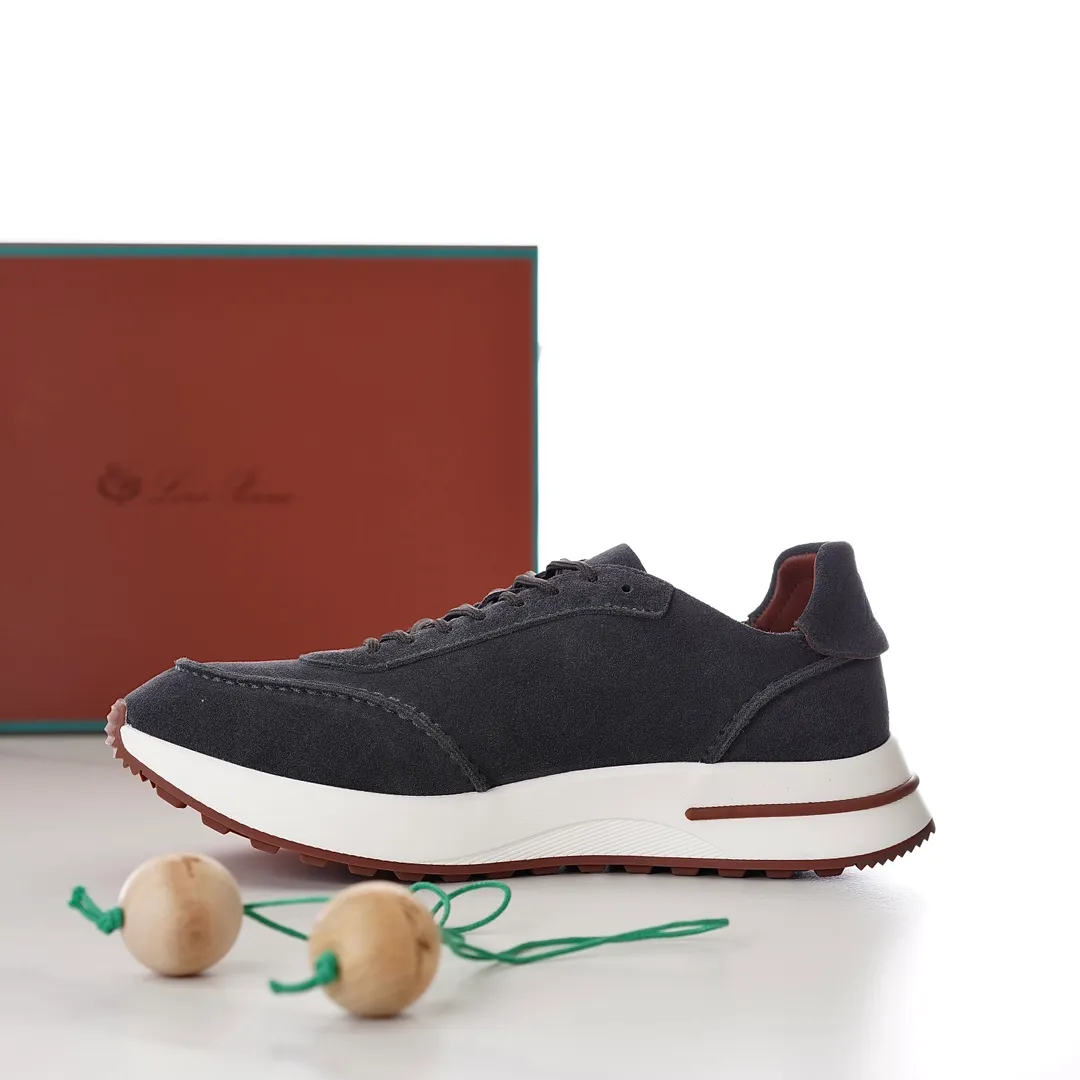 Factory price: 480💰 loro men's shoes💰iana/L men's shoes💰 Size: 38-45, customized 45 non-returnable Materials: The upper is made of elastic cloth for routing. Anti-fleece fabric is wrapped on the front and back to ensure stability. The back is equipped with a cushion to improve wearing comfort. Breathable mesh shoes. Elastic cloth inner𥚃 latex mesh insole. Sole I Men's Shoes💰Foam Combination T Men's Shoes💰U Outsole